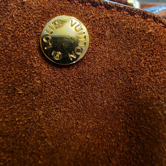 Louis Vuitton Brown Suede Tote Bag - Picture 5 of 16